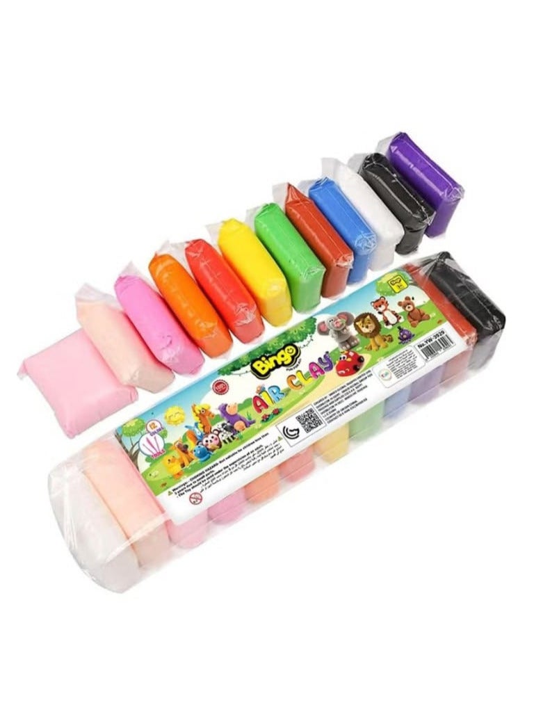 بينجو طين هوائي 12 كيس صغير + ادوات، طفل - Image 2